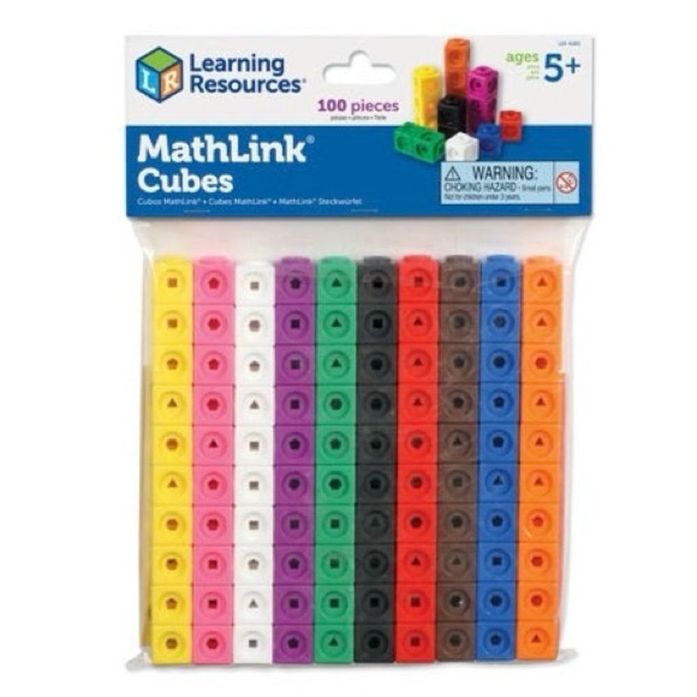 Learning Resources STEM Explorers MathLink 98 Colorful Cubes Educational Toy. 5+ - Picture 5 of 9